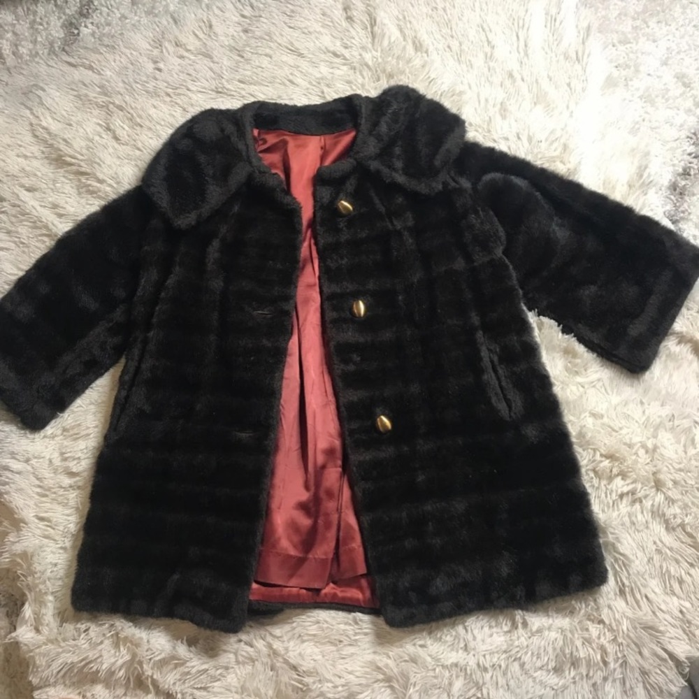 Vintage faux fur coat